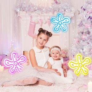 Neonawall – enseigne <span class=keywords><strong>néon</strong></span> LED en forme de fleur, 3 pièces, rétro, multicolore, décoration pour la maison, fête de mariage, cadeau pour enfants, vente en gros - Product Image 6