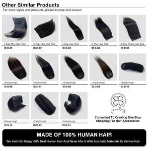 ต่อผมแท้ 100% แบบอินเดีย Remy Hair สำหรับผู้หญิง <span class=keywords><strong>ผม</strong></span>หนา <span class=keywords><strong>ผม</strong></span>ตรง เพิ่มวอลลุ่ม ติดง่าย ไม่ต้องใช้หมวก - Product Image 6