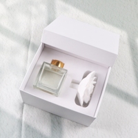 Diffuseur de parfum d'ambiance artisanal en céramique et porcelaine, flacon en verre de 100 ml, pour huiles essentielles et arômes, avec bâtonnets diffuseurs