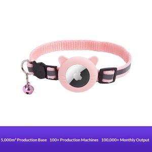 Dış Mekan Kedi Aksesuarı Yaka Zili Uygun Airtag Yansıtıcı Kedi Kulağı Silikon Kılıfı Evcil Hayvan Takip Tasması Kayışlı - Product Image 3