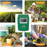 Kit de testeur de sol 3 1 pH-mètre humidimètre luxmètre pour l'entretien des plantes d'intérieur/extérieur pour les jardins pour les légumes et les plantes 2025