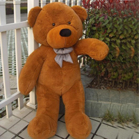 Ours en peluche au design minimaliste et décontracté, avec options multicolores attrayantes, rembourrage en coton PP, tissu polyester, fait main