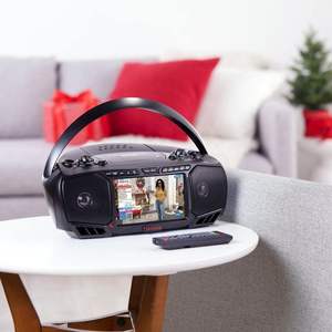 Lecteur portable Aiwa avec son cristallin, haut-parleurs doubles 3W, fonction basse, écran LCD 7 pouces pour <span class=keywords><strong>radio</strong></span> FM, lecture de <span class=keywords><strong>CD</strong></span> - Product Image 6