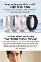 Bracelet intelligent OEM I-560 sans écran, moniteur de santé (oxygène sanguin, pression artérielle, fréquence cardiaque, sommeil), rappel d'alarme, bracelet connecté sport SW01