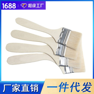 Wool Paint <b>Brush</b> 4 Inch 100mm Wooden Handle For Hardware Use - Product Image 5
