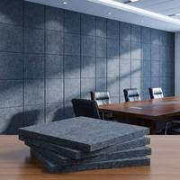 Panneaux acoustiques muraux en feutre PET insonorisant, design 3D personnalisé OEM, pour bureaux et hôtels