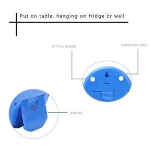 Bán Buôn Cảm Ứng Kỹ Thuật Số Máy Tính Để Bàn Đồng Hồ Báo Thức Dễ Thương Nhỏ Nhiệt Độ Phòng Cho Bé Trong Nhà Nhiệt Độ Nhiệt Độ Ẩm Nam Châm Đồng Hồ - Product Image 6