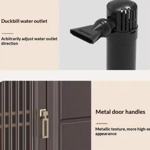 Aquarium carré SunSun HDJ Series Eco Stream avec fond en verre ultra-transparent, filtration et vidange des eaux usées en un clic, pour aquascape d'eau douce - Product Image 3