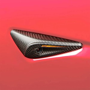 Couverture de caméra latérale en carbone sec pour Model 3 Highland, garniture de protection complète - Product Image 2