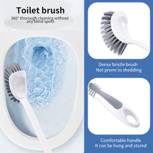 Nouvelle <span class=keywords><strong>Brosse</strong></span> de <span class=keywords><strong>Nettoyage</strong></span> Multifonctionnelle de Haute Qualité pour Toilettes et Salle de Bain avec Long Manche - Product Image 6