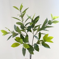 Neuheit Künstliche Fagraea Ceilanica Latex Afrikanische Jasminblätter Wohnzimmer Garten Dekoration Simuliertes Grün