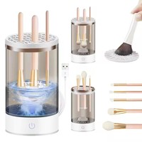 2025 <strong>Best</strong> <strong>Selling</strong> <strong>Electric</strong> Makeup <strong>Brush</strong> <strong>Cleaner</strong> Dev 7000RPM Automatic Rotate Spinner Quick Convenient Home Use USB Power Source