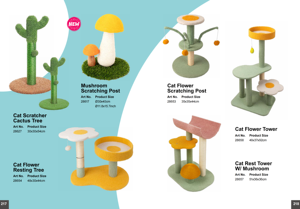 Pawise AFP personalizado moderno de lujo gran escalada gato Torre casa de madera Sisal rascador poste gato árbol para <span class=keywords><strong>gatos</strong></span> jugando y descansando - Product Image 2