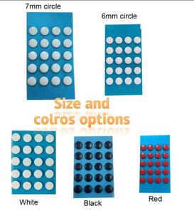 Fare nokta küçük yuvarlak DIY evrensel fare ayak obsidyen PTFE fare paten kırmızı özel Anti kayma fareler Glide ayak pedi kavisli kenarları - Product Image 5