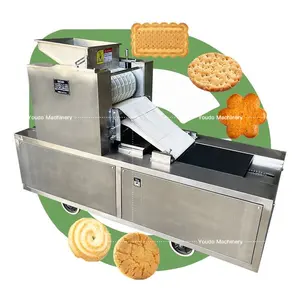 Automatic Depositor Wafer Crispy Small Scale Bakery Custom Soft Salty Roller Biscuit and Cookie Make Machine Home
