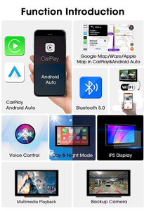 H809D Écran Carplay de 9 pouces Moniteur de voiture tactile dans la cellule Caméra de tableau de bord <span class=keywords><strong>4K</strong></span> Écran de voiture automatique Carplay et Android - Product Image 4
