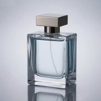Nouveau Premium 30ml 50ml Gradient Brown Parfum Verre Fine Brume Pompe Vaporisateur Bouteilles Avec Couvercle Carré Cologne Parfum Atomiseur Portable