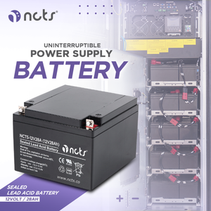 Batería de Ciclo Profundo de Plomo-Ácido NCTS de 12V 28Ah para Carritos de Golf, Electrodomésticos y Electrónica de Consumo - Product Image 3