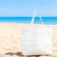 Fabricants Logo personnalisé Impression Toile Tote Sac à provisions Épaule Messenger Grand Tote Sacs de Plage Sacs Main Pour Femmes