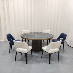 Elegante y Práctica Mesa de Comedor Rectangular de Madera Maciza de Tamaño Mediano para Uso en Hoteles y Oficinas, Diseño Moderno Minimalista, Personalizable OEM - Product Image 5