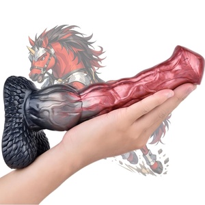 NNSX Hot Sale Knot Horse <b>Dildo</b> Anal Dilator Thick Butt Plug Masturbator Sex Toy for Women/Men Vagina Compatible Big Animal Penis - Product Image 1