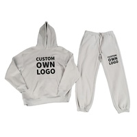 Ensemble de survêtement streetwear automne surdimensionné en molleton 100 % coton 400 g/m² de haute qualité, personnalisé et brodé, vente en gros