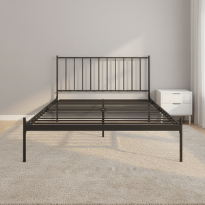 เตียงเหล็กสีดำแบบใหม่มาแรง ลดราคาพิเศษ ขนาดใหญ่ จุของได้เยอะ ราคาประหยัด สำหรับหอพัก (เตียงเดี่ยว/เตียงคู่/เตียงควีนไซส์) - Product Image 1
