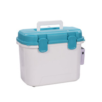 Boîte de transport isotherme vétérinaire portable 10QT personnalisée, étanche, durable, réutilisable, style moderne, en PP, pour le transport de sang et les aliments