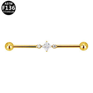 Boucles d'oreilles clous en alliage de titane avec zircon et motif papillon pour femme, bijoux de piercing tendance pour soirée - Product Image 3