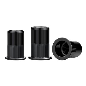 Tuerca Remachable de Cabeza Plana Plateada Negra Xinruicheng M3 M4 M6 M8 M10 M12 con Rosca Interna y Ranura Vertical Moleteada GB17880 - Product Image 1