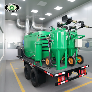 Machine de sablage DB800 à double réservoir montée sur camion avec compresseur d'air – Kit complet - Product Image 1