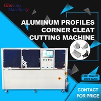 Scie à connecteurs d'angle CNC semi-automatique pour profilés de fenêtres en aluminium