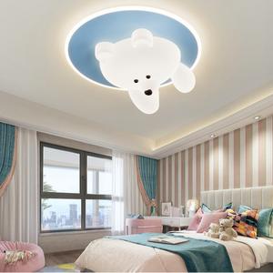 Lampada da Soffitto LED Creativa a Forma di Orso, Semplice e Carina, Protezione per gli Occhi, <span class=keywords><strong>Lampadario</strong></span> a <span class=keywords><strong>Nuvola</strong></span> per Cameretta di Bambini e Bambine - Product Image 4