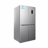 Réfrigérateur combiné double porte 240 litres sans givre, encastrable pour usage domestique