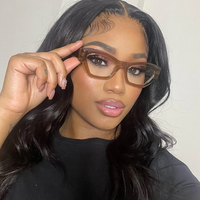 Lunettes noires en acétate pour femmes 2026, montures œil-de-chat transparentes, lunettes de vue tendance de haute qualité, lunettes optiques pour ordinateur