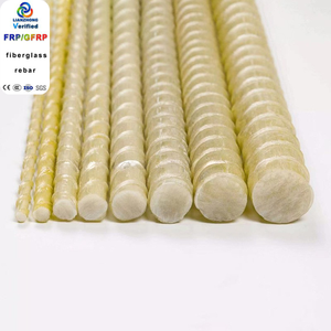 GFRP Bar FRP <strong>Fiberglass</strong> <strong>Rebar</strong> for Building Reinforcement Custom Cutting Processing Available - Product Image 1