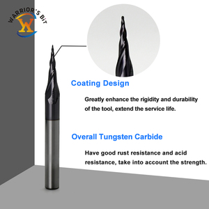 <span class=keywords><strong>Fraise</strong></span> à queue conique en carbure AlTiN de haute précision, diamètre de queue 6 mm, pour <span class=keywords><strong>défonceuse</strong></span> CNC et travail du bois - Product Image 4