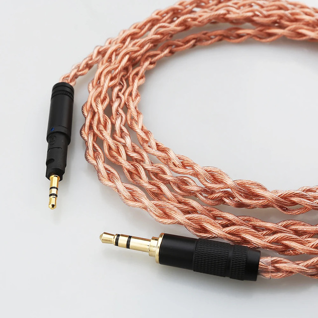 4-core Oxygen-free Copper Litz Headphone Cable Compatible with Sennheiser HD599, HD569, HD560S, HD559, and HD579