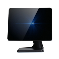 Caisse enregistreuse MATSUDA POS ST9500 noire, étanche, écran tactile 15 pouces, système POS avec écran client pour Windows