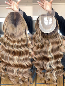 วิกผมมินิแบบขายดี ยี่ห้อ Shy Hair ผมแท้ยุโรปแบบเวอร์จิ้น  พร้อมเชือกผูกปิดผม 8*8 สำหรับติดตั้งที่ด้านหน้า  แบบไหม 4*4  พร้อมเชือกผูกแบบใส - Product Image 5