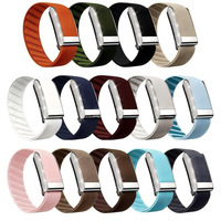 Bandjoy OEM Vente en gros Bracelets de montre en nylon élastique avec boîtier métallique en strass, bracelets de remplacement pour femmes, compatibles avec le bracelet Whoop 5.0