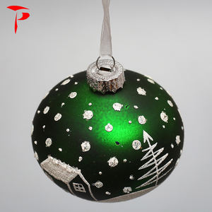 DIY Handwerk Glitter Styropor Weihnachts ball Schnee Pailletten Grün - Product Image 2