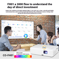 Pour Vidéoprojecteur 3LCD CO-FH01 Haute Définition 1080P 3000 Lumens Portable avec Haut-Parleurs Intégrés Garantie 1 An Bureau Conférence