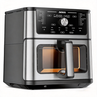 Friteuse à air 20-en-1 10Qt Pro 2 Heating, 2200W, pour friture, cuisson, rôtissage, réchauffage, déshydratation, avec panier antiadhésif compatible lave-vaisselle, Noir OEM