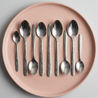 Ensemble de couverts en acier inoxydable, style occidental, design minimaliste, réutilisable, durable, finition miroir, portable, pour
