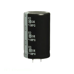 Condensateur original 1500 uF traversant le boîtier, en aluminium, 1500UF 20% 200V SNAP TH EET-ED2D152DA - Product Image 1