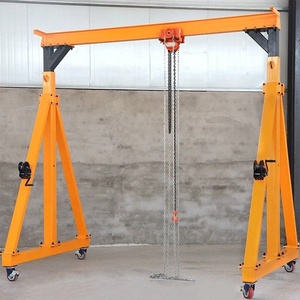 0.5 tấn xách tay giàn cần cẩu chuỗi Palăng nâng vật liệu hướng dẫn sử dụng bánh xe phổ quát tay đẩy giàn cần cẩu - Product Image 3