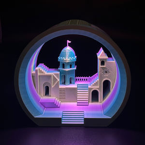 Figuras Decorativas Personalizables de Plástico Impresas con Diseño de Fantasía Científica de Monument Valley, Excelentes Estatuas de Juguete para Halloween - Product Image 6