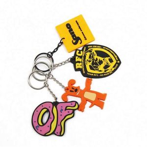 Wholesale Custom <b>Personalized</b> Logo Printing Sublimation Car Soft Pvc Promotional Carabiner <b>Keychain</b> - Product Image 6