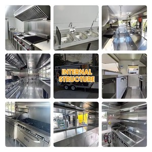 Nan Chuang AF-07 Chariot alimentaire extérieur en acier inoxydable résistant à la rouille, design <span class=keywords><strong>Stream</strong></span>, Food Truck, Café mobile, Chariots à gaufres à <span class=keywords><strong>vendre</strong></span> - Product Image 5